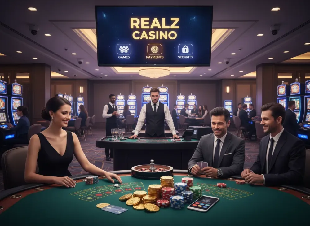 Realz casino review covering games and payments